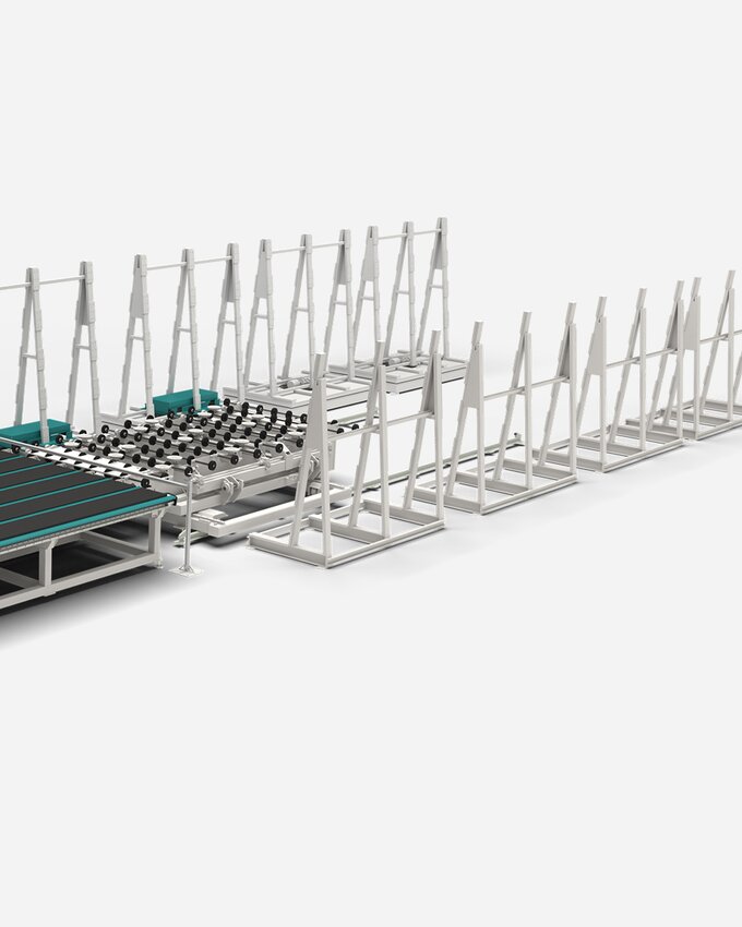LiTROS Load — glass collection station for raw dimensions