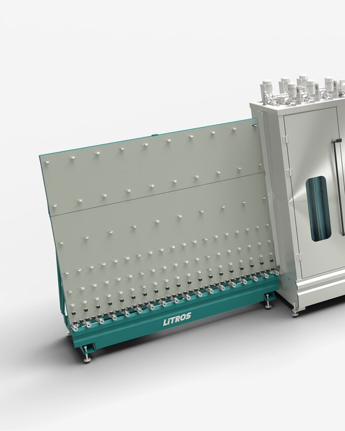 Transport station with glass transport rollers